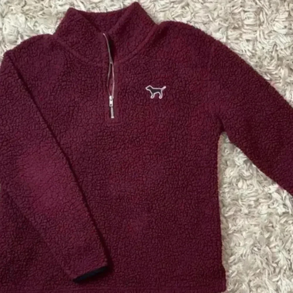 Victoria Secret Quarter zip sherpa - Picture 3 of 5